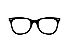 a pair of glasses on a white background