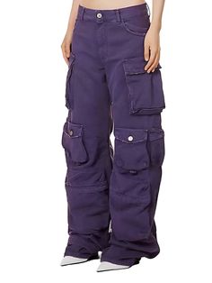 These pants have spacious cargo pockets and a comfortable fit, perfect for any adventure. Made with durable materials, they offer long-lasting wear for all your outdoor activities. Materials: 100% Cotton Stretch Level: Moderate stretch for ease of movement Style: Casual, urban-inspired design Details: Multiple utility pockets and drawstring waist Waist Line: Mid-rise with adjustable fit Pattern: Solid purple color Imported Disclaimer: Colors may vary slightly due to screen settings