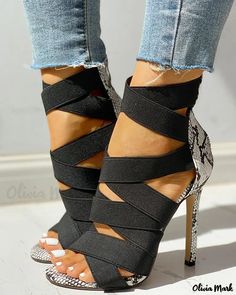 Gladiator High Heels, Luxury Heels, Womens Summer Shoes, Fashion Materials, Hottest Fashion Trends, Toe Sandals