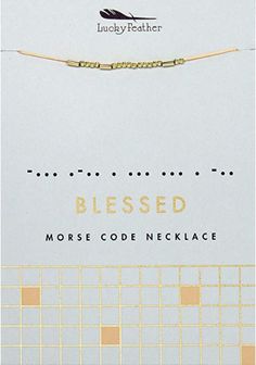 BLESSED MORSE CODE necklace is a subtle, secret reminder to be grateful and thankful for life. Thankful For Life, Bicycle Necklace, Code Secret, Morse Code Necklace, Coded Message, Message Necklace, Dainty Necklaces, Lucky To Have You, Necklace Accessories