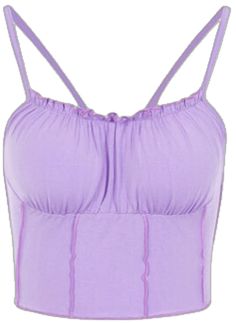 Purple Y2k Tank Top For Spring, Trendy Ruffled Crop Top Tank, Trendy Ruffled Crop Tank Top, Trendy Ruffled Crop Top Tank Top, Spring Y2k Sleeveless Tube Top, Y2k Style Sleeveless Tube Top For Spring, Trendy Ruffled Cami Tank Top, Sleeveless Stretch Ruffled Camisole, Fitted Ruffled Tank Top