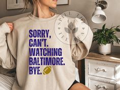 Baltimore Football Sweatshirt, Baltimore Football Shirt, Baltimore Football Gift, Football Sweatshirt, Game Day Sweatshirt