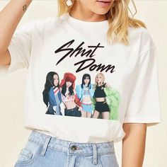 Blackpink Shut Down Shirt. Born Pink World Tour Shirt. Born Pink Blackpink Shirt Born Pink Blackpink, Blackpink Shirt, World Tour Shirt, Kpop Shirts, Born Pink World Tour, Rose T Shirt, Born Pink, Tour Shirt, Lady V