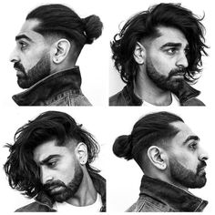 Long Hair Fade, Mode Poses, Men Hairstyle, Wavy Hair Men, Men's Long Hairstyles, Beard Hairstyle, Men Haircut Styles