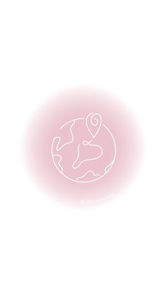 an image of a pink circle with a cat on it's back and the word love written in white