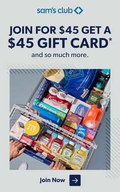 the sam's club coupon for $ 4 95 get a $ 45 gift card and so much more