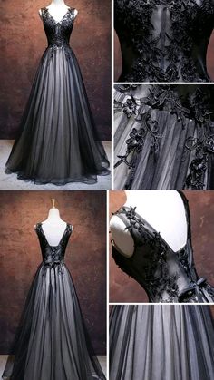 Wedding Dress Black, Prom Dress Evening, Dark Wedding, Gothic Wedding, Black Wedding Dresses, Tulle Prom Dress, Linnet, Halloween Wedding