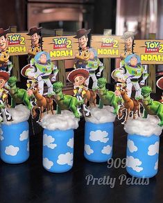 toy story birthday cupcake toppers and decorations