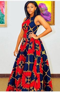 Taiye African maxi dress / African dress  / African print dress for women / African dresses / Africa African Barbie, African Maxi Dress Ankara, African Maxi Dress, Ankara Maxi Dress, African Party Dresses, Fabric Styles, Dress Ankara, Ankara Dress Styles, African Prom Dresses