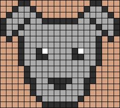 a cat made out of small squares