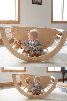 Montessori Climbing Arch Rocking Bed, Montessori Climbing, Climbing Arch, Rock Bed, Toddler Room Decor, Children's Furniture, Childrens Furniture, Toddler Room