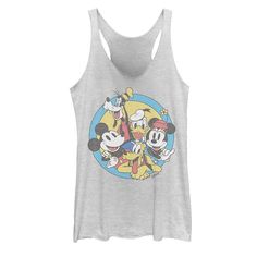 Dress up with your favorite characters in this juniors' Mickey Mouse and Friends tank top. Â© Disney Dress up with your favorite characters in this juniors' Mickey Mouse and Friends tank top. Â© Disney Scoopneck SleevelessFABRIC & CARE Polyester, cotton, rayon Machine wash Imported Size: X Small. Color: White. Gender: female. Age Group: kids. Material: Cotton / Poly. Disney Dress Up, Friends Valentines Day, Disney Dress, Patriotic Fashion, Friends Valentines, Vintage Star Wars, Disney Alice, Disney Dresses, Mickey Mouse And Friends