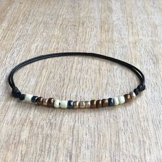 This lovely  anklet is great for the beach. It was made using waxed cord and glass beads. It is adjustable Please feel free to contact me if you have any questions This anklet will be shipped by USPS First Class as soon as the payment is been received Check here for more colors: https://www.etsy.com/listing/574821576/beaded-anklet-waxed-cord-anklet-purple?ref=shop_home_active_28 Check here for more anklets: https://www.etsy.com/shop/Fanfarria?section_id=17526074&ref=shopsection_leftnav_8 Check a Beach Brown Beaded Bracelets With Adjustable Cord, Minimalist Adjustable Anklets For Beach, Brown Beaded Bracelet With Adjustable Cord For Beach, Brown Beaded Bracelets With Adjustable Cord For Beach, Minimalist Adjustable Beach Anklets, Resizable Beaded Bracelets With Waxed Cord For Beach, Brown Waxed Cord Friendship Bracelets For Beach, Brown Waxed Cord Friendship Bracelet For Beach, Minimalist Waxed Cord Friendship Bracelets For Beach