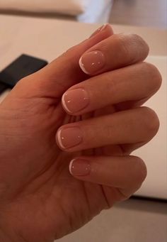 Super Short Gel Nails French Tip, Gel Mani Short Nails French Tips, Extra Short Natural Nails, French Tip Nails On Natural Nails, French Nails Natural Nail, Gel French Tip Nails Short, Gel Nails With French Tip, Short Natural French Tip Nails, French Tip Manicure Natural