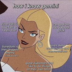 an image of a cartoon character with the caption'how i know genni '