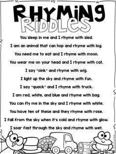 the poem for rhyming rides