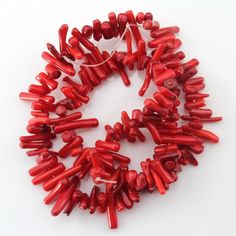 Item NO:NS-031 Material: Coral beads Shape: Sticks Strand: 37cm (about 14- 15 Inches) Color: Red Length:14-15 inches Size : 3*15mm Shipping method: It will take approx 1 -2 weeks to US, and 2 - 4 weeks to all of the countries. All orders would be shipped within 1 to 2 business days Thanks for your Visit Red Coral Beaded Necklace With Spacer Beads, Gift Red Coral Round Beads, Gift-grade Red Coral Beads, Red Coral Round Spacer Beads, Traditional Red Coral Hand-strung Beads, Large Red Beads, Red Oval Gemstone Beads, Red Bamboo, Red Coral Spacer Beads, Round Shape