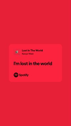 a red background with the words lost in the world