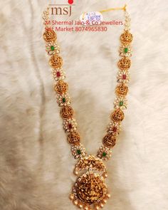 Detachable Jewellery, Haaram Designs, Nakshi Jewellery, Silk Thread Bangles Design, Thread Bangles Design, Button Piercing, Gold Items, Fancy Jewelry Necklace