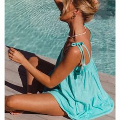 Cabo Gypsy Amalfi Summer Dress Gorgeous Color Nwt Out Of Stock. Chic Boho Beach Dress With Ruffles, Turquoise V-neck Mini Dress For Vacation, Blue Beach Dress For Poolside Spring, Blue Mini Length Beach Dress, Sleeveless Summer Boho Dress For Brunch, Sleeveless Boho Summer Dress For Brunch, Casual Sleeveless Boho Dress For Brunch, Turquoise Summer Beachwear Dress, Turquoise Beachwear Dress For Summer