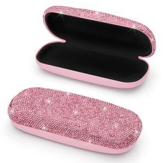 PRICES MAY VARY. Sparkle: The bling crystal glasses case is very cute. Diamond-studded design makes your glasses case unique and sparkling Sturdy: Designed with a spring switch, the strong elasticity can align properly when you closed the eyeglass case, which can prevent the frame from falling out effectively. There has a soft protective liner inside to protect the glasses from being scratched and dirty Portable: Compact design, small and lightweight, easy to carry. You can put it in your pocket Different Types Of Glasses, Glasses Case Hard, Eyeglasses Case, Crystal Glasses, Computer Glasses, Eyeglass Case, Portable Travel, Eyewear Accessories, Glasses Case