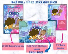 the proud family bundle includes 5 digital images and 3 printable stickers for your project