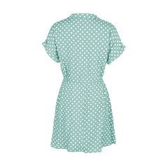 Light Green Polka Dot Button Tie Waist Shirt Dress Shirt Dress Women, Tie Waist Shirt, Green Polka Dot, Midi Dresses, Women Dresses, Light Green, Dresses Midi, Polka Dot, Polka Dots