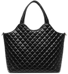 Large Black Satchel With Double Handle, Quilted Satchel Shoulder Bag For Daily Use, Black Quilted Shoulder Bag, Quilted Double Handle Shoulder Bag For Everyday, Quilted Shoulder Bag For Everyday Use, Black Square Bag With Removable Pouch, Black Square Bags With Removable Pouch, Black Large Satchel For Daily Use, Large Black Satchel For Daily Use