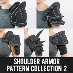 Cosplay Books & Crafting Patterns - Top Sellers Costume Armour Foam Armor, Cosplay Armor Template, How To Make Armor Diy, Cardboard Shoulder Armor, Cosplay For Men Ideas, Steampunk Shoulder Armor, Leather Shoulder Armor Pattern, Shoulder Pauldron Pattern, Foam Armor Tutorial