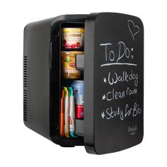 Black Mini Fridge In Bedroom, Fridge For Bedroom, Liquid Chalk Markers, Magnetic Chalkboard, Small Refrigerator, Travel Car, Liquid Chalk, Email Branding, Raspberry Lemonade