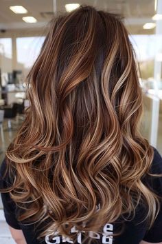 Brown Hair With Caramel And Blonde Highlights, Natural Highlights For Brown Hair, Caramel And Blonde Highlights, Blonde And Caramel Highlights, Caramel Brown Hair, Warm Brown Hair, Brown Hair With Caramel Highlights, Highlights Ideas, Brown With Blonde Highlights