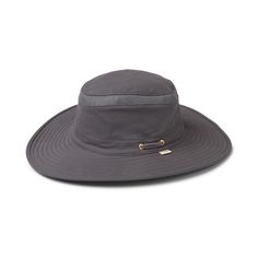 a gray hat on a white background