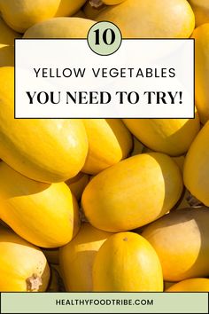 Brighten up your meals with the vibrant hues and nutritional power of yellow vegetables! From sweet corn to yellow bell peppers and squash, these veggies are perfect for adding color and flavor to your dishes.