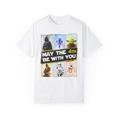 May the 4th Be with You ✨Unisex Garment-Dyed T-shirt Sweatshirts Women, Size Chart