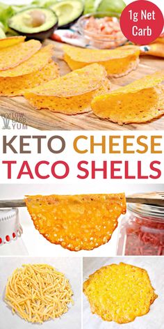 the keto cheese taco shells are ready to be cooked and put in the oven