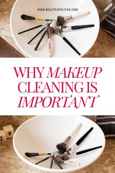 Keep your clients safe and your tools bacteria-free! Learn why clean brushes are essential for healthy skin and professional artistry. #makeupcleaning #promakeuptips