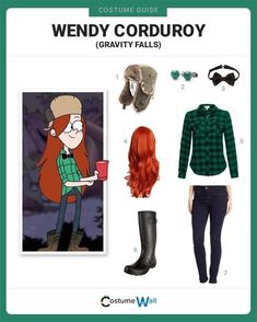 the costume guide for wendy corduroy from gravity falls