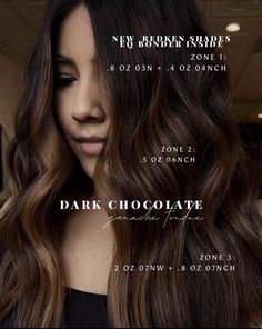 Chocolate Brown Toner Formula, Shades Eq Dark Brown Formulas, Chocolate Brown Formula, Color Melting Hair Brown, Redken Chocolate Brown Formula, Chocolate Brown Hair Color Formula, Shades Eq Formulas Brunettes, Redken Brunette Formulas