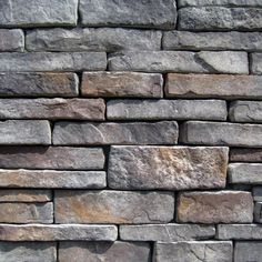 a stone wall is shown with no mortar