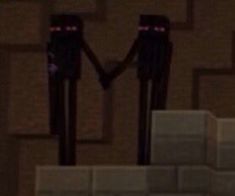 two people standing next to each other holding hands