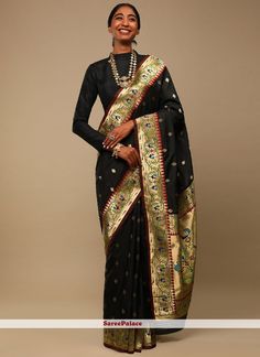 Classic Saree, Engagement Saree, Full Sleeve Blouse, Paithani Saree, Woven Art, Ready To Wear Saree, Wedding Designer