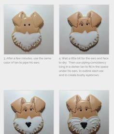 instructions on how to make an adorable fox cookie