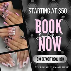 Instagram Post Templates by Kerry Website Launch Idea, Promo Flyer, Business Nails, Business Promo, Nail Salon Decor, Graphic Design Tutorials Learning, Lash Room, Flyer Ideas, Graphic Design Lessons