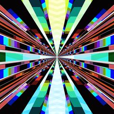 an abstract image with many colors and lines