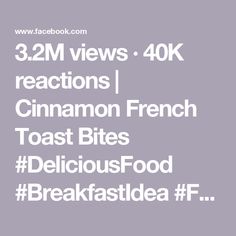 3.2M views · 40K reactions | Cinnamon French Toast Bites #DeliciousFood #BreakfastIdea #FrenchToast #Brunch | Josh Elkin Cinnamon French Toast Bites, Muffin Bites, Josh Elkin, French Toast Bites, French Toast Ingredients, French Toast Muffins, Toffee Recipe, Hawaiian Sweet Rolls, Cinnamon French Toast