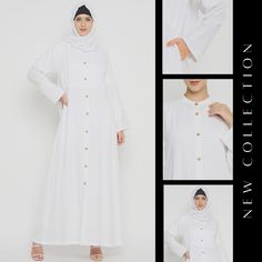 Experience everyday elegance in our White Abaya, featuring delicate sleeve embroidery and crafted from soft Nida matte fabric. With free-flowing sleeves, side pockets, and a modest, plain design, it offers comfort and versatility for regular use, making it ideal for Islamic women seeking both style and modesty in their attire.

#abaya #hajj #umrah #whiteabaya #modestfashion #muslimahfashion Modest Abaya