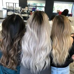 Long Hair with Shadow Root Hair Shadowing, Shadow Root Hair, Color Ombre Hair, Shadow Roots Hair, Shadow Root Blonde, White Ombre Hair, Shadow Roots, Blond Beige, Root Melt