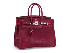 A SHINY BRAISE POROSUS CROCODILE BIRKIN 35 WITH PALLADIUM HARDWARE Purse Business, Hermes Birkin Handbags, Birkin Handbags, Expensive Bag, Design Bag, Bag Obsession, Jane Birkin, Balenciaga City Bag