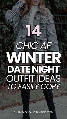 If you're in need of a winter date night outfit, then you're in the right place! I am sharing chic women's winter outfit ideas you can easily copy for your next date night this winter! These outfits are all sexy but also comfy and going to keep you warm. Check out these on trend seasonal fashion outfit ideas you can easily replicate for your romantic night out. Date Night Ideas Outfits Winter, Chicago Dinner Outfit Winter, New York Winter Outfit Night Out, Outfit Inspo Date Night Winter, Date Outfits Women Winter, Casual Winter Night Outfit, Trendy Night Out Outfits Winter, Pencil Skirt Date Night Outfit, Cute Date Night Winter Outfits