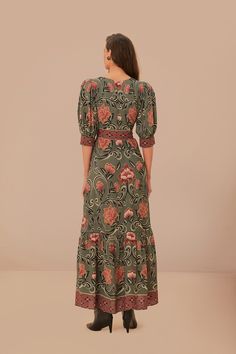 Arabesque Floral Green Maxi Dress – FARM Rio Green Maxi Dress, Green Maxi, Green Hues, Maxi Dress Green, Farm Rio, V Neckline, Lush Green, Arabesque, Intricate Details